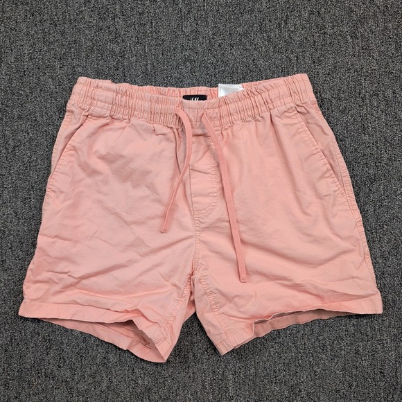 H&M Y2K Relaxed Fit Shorts 32R Peach Pink Cotton Blend Casual Summer Preppy — photo 2